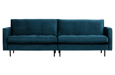 WOOOD Premium Rodeo classic bank 3-zits velvet blue