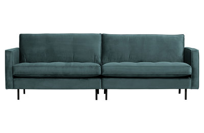 WOOOD Premium Rodeo classic bank 3-zits velvet teal
