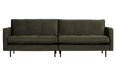 WOOOD Premium Rodeo classic bank 3-zits velvet dark green hunter