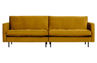 WOOOD Premium Rodeo classic bank 3-zits velvet oker
