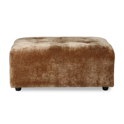 HKliving vint couch: element hocker, corduroy velvet, aged gold