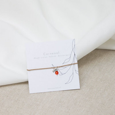 Jaylaa Jewelry - Carneool armbandje