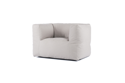 Bryck Chair 1 zits  SMOOTH COLLECTION Semi-white 1