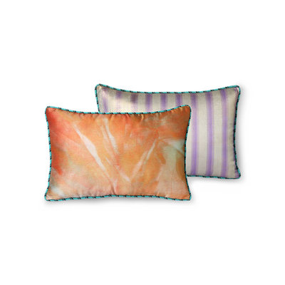 HKliving Doris for hkliving: printed satin cushion glitter (25x40)