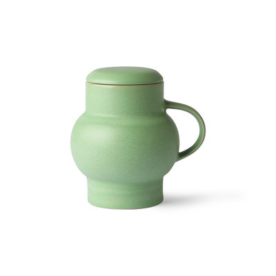 HKliving 70's ceramic bubble tea mug l mint green