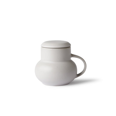 HKliving 70's ceramic bubble tea mug m light grey