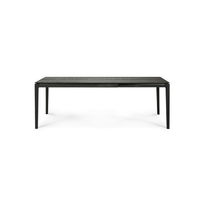 Ethnicraft Oak Bok black extendable dining table 140/220