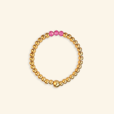 Mable Triple Magenta ring