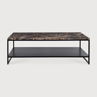 Ethnicraft Stone coffee table rechthoekig dark emperador