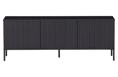 WOOOD Gravure tv meubel 150 cm grenen zwart