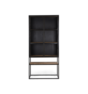 dBodhi Salvage cabinet 2 glass doors 1 open rack
