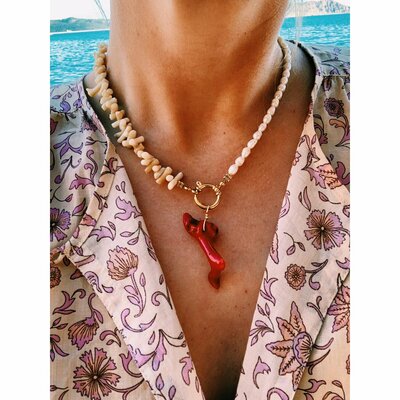Bonnie Studios Flint white ketting
