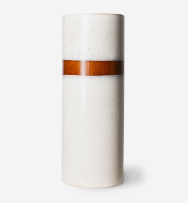 HKliving 70s ceramics: vase L, snow