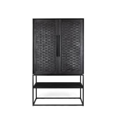 dBodhi Karma Charcoal Kast 140 2 Deuren 1 Open Plank