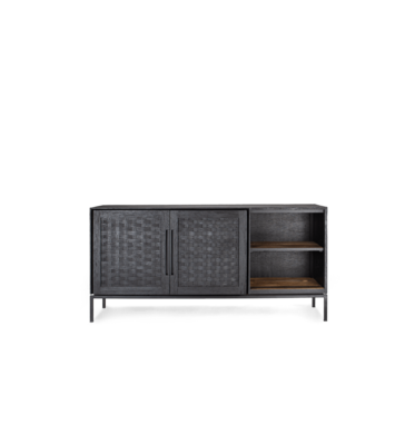 dBodhi Karma Charcoal Laag Dressoir 2 Deuren 2 Planken