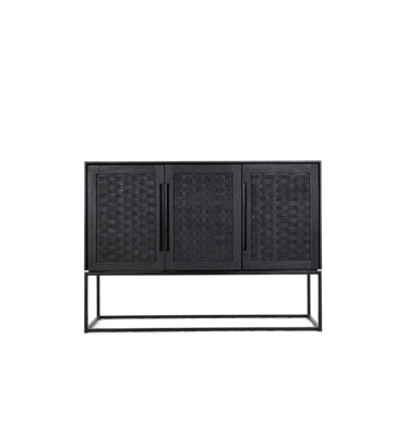 dBodhi Karma Charcoal Hoog Dressoir 3 Deuren