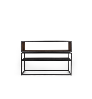 dBodhi Karma Charcoal Laag Dressoir 1 Open Planken