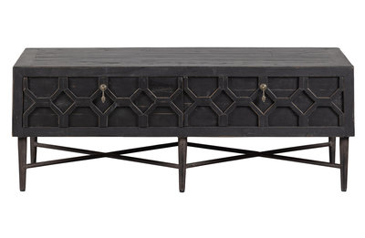 SALE! BePureHome Bequest salontafel met 2 lades hout zwart (model winkel)