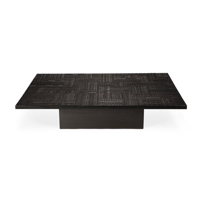 Ethnicraft Teak Tabwa Blok black coffee table