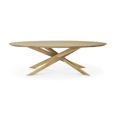 Ethnicraft Mikado oval coffee table oak