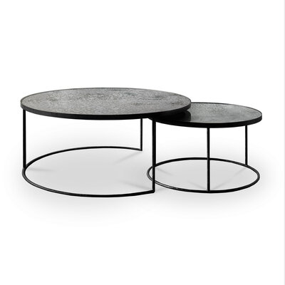 Ethnicraft Clear Nesting coffee table set of 2