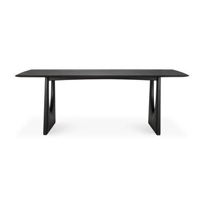 Ethnicraft Oak Geometric black dining table 220 cm
