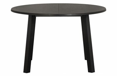 Woood Exclusive Lange Jan Uitschuifbare Eettafel Rond Eiken Blacknight