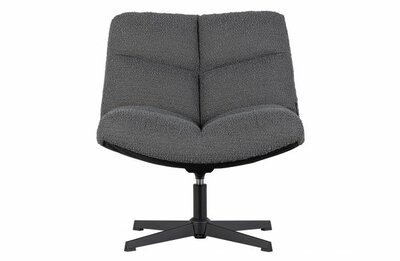 Woood Exclusive Vinny Draaifauteuil Bouclé Antraciet