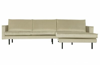 BePureHome Rodeo Chaise Longue Rechts Velvet Pistache