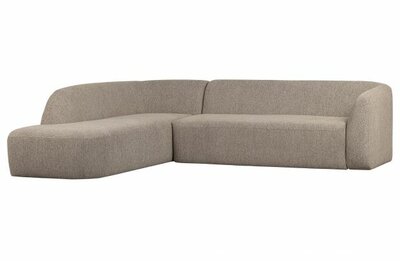 WOOOD Premium Sloping Hoekbank Links Naturel Melange