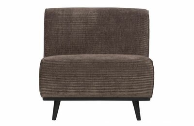 WOOOD Premium Statement 1-zits Element Brede Platte Rib Taupe