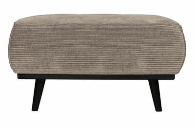 BePureHome Statement Hocker Brede Platte Rib Clay