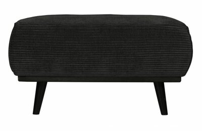 BePureHome Statement Hocker Brede Platte Rib Graphite