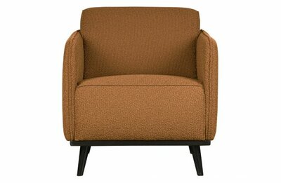 WOOOD Premium Statement Fauteuil Met Arm Boucle Butter
