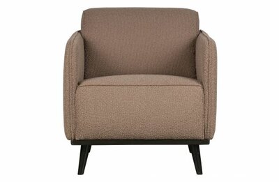 WOOOD Premium Statement Fauteuil Met Arm BoucLÈ Nougat