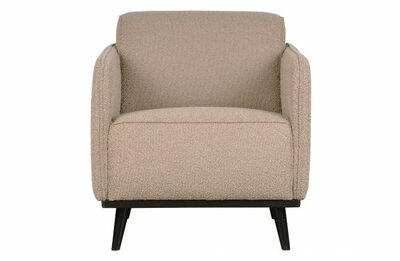 BePureHome Statement Fauteuil Met Arm BoucLÈ Beige