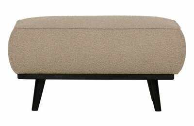 WOOOD Premium Statement Hocker BoucIé Beige