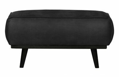 WOOOD Premium Statement Hocker Suedine Zwart