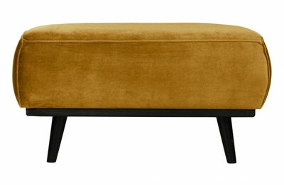 WOOOD Premium Statement Hocker Fluweel Honing Yellow