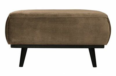 WOOOD Premium Statement Hocker Fluweel Taupe
