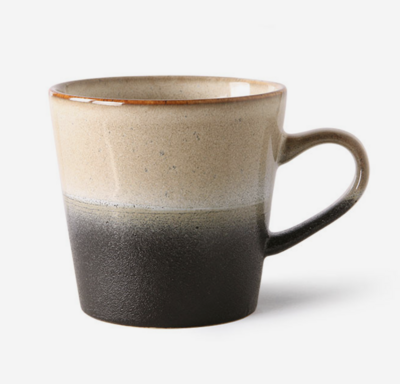 HKliving 70s ceramics americano mug rock