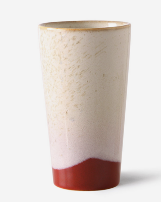 HKliving 70s ceramics latte mug frost