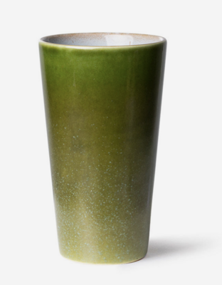 HKliving 70s ceramics latte mug grass