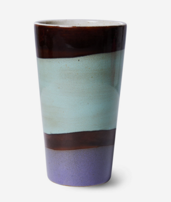 HKLIVING 70s ceramics latte mug patina