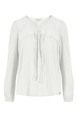 Zusss blouse met gewatteerd detail off white