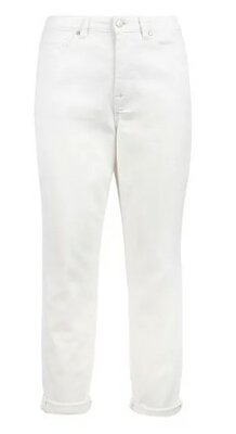 Zusss trendy mom jeans off white