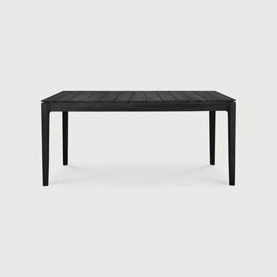 Ethnicraft Bok Outdoor Dining Table varnished teak black rectangular 200cm