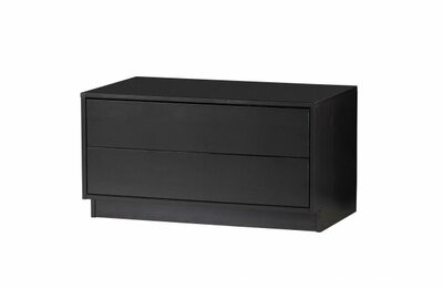 WOOOD Premium Finca Tv Meubel 75cm Grenen Diep Zwart