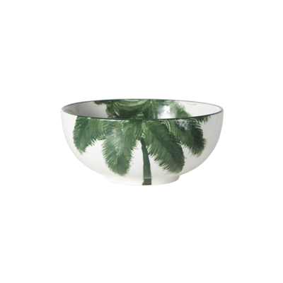 HKliving porcelain bowl palms, green