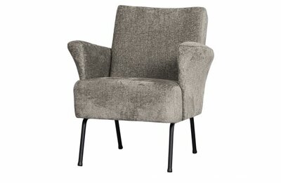 WOOOD Premium Muse Fauteuil Grof Geweven Stof Taupe